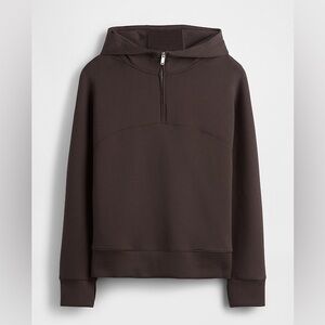GapFit Oversized Quarter-Zip Hoodie